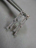 ANTIQUE 1.26CT ROUND DIAMOND 14KT W GOLD DROP HANGING EARRINGS ONE OF A KIND!!!!