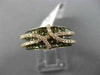 1.32CT WHITE & CHOCOLATE FANCY DIAMOND 14K ROSE & BLACK GOLD 3D CRISS CROSS RING