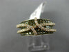 1.32CT WHITE & CHOCOLATE FANCY DIAMOND 14K ROSE & BLACK GOLD 3D CRISS CROSS RING