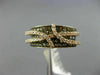 1.32CT WHITE & CHOCOLATE FANCY DIAMOND 14K ROSE & BLACK GOLD 3D CRISS CROSS RING