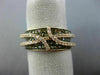 1.32CT WHITE & CHOCOLATE FANCY DIAMOND 14K ROSE & BLACK GOLD 3D CRISS CROSS RING