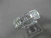 .75CT ROUND & BAGUETTE DIAMOND 18KT WHITE GOLD 3D SEMI ETERNITY ANNIVERSARY RING