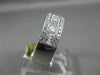 .75CT ROUND & BAGUETTE DIAMOND 18KT WHITE GOLD 3D SEMI ETERNITY ANNIVERSARY RING