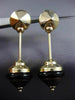 ANTIQUE LARGE 14KT YELLOW GOLD ITALIAN CARNELIAN & ONYX HANGING EARRINGS #25571