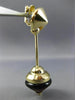 ANTIQUE LARGE 14KT YELLOW GOLD ITALIAN CARNELIAN & ONYX HANGING EARRINGS #25571