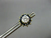 ANTIQUE .48CT AAA ROUND SAPPHIRE 14KT YELLOW GOLD EARING JACKETS 11mm #20877