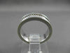 ESTATE WIDE 14KT WHITE GOLD ROPE & SHINY WEDDING ANNIVERSARY RING 5mm #23163