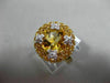 4.42CT DIAMOND & AAA EXTRA FACET CITRINE 14KT YELLOW GOLD FLOWER BUTTERFLY RING