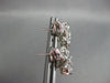 ANTIQUE LARGE .85CT DIAMOND 14KT W GOLD ETOILE FLOWER CLIP ON EARRINGS #ELV22
