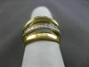 ANTIQUE LARGE .55CT OLD MINE DIAMOND 18KT TWO TONE GOLD 3D MULTI ROW RING #1372