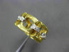ANTIQUE WIDE .36CT OLD MINE DIAMOND 18KT TWO TONE GOLD OPEN ETERNITY RING #17195