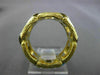 ANTIQUE WIDE .36CT OLD MINE DIAMOND 18KT TWO TONE GOLD OPEN ETERNITY RING #17195