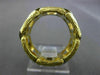 ANTIQUE WIDE .36CT OLD MINE DIAMOND 18KT TWO TONE GOLD OPEN ETERNITY RING #17195