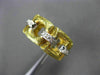 ANTIQUE WIDE .36CT OLD MINE DIAMOND 18KT TWO TONE GOLD OPEN ETERNITY RING #17195