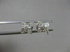 ANTIQUE 1.13CT DIAMOND PEAR CLUSTER 14K WHITE GOLD EARRINGS PEAR & ROUNDS #17126