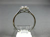 ESTATE 14KT WHITE GOLD FRIENDSHIP LOVE RING. 3D CLUSTER HALO ROUND DESIGN