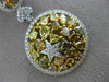 LARGE 4.03CT WHITE & FANCY COLOR DIAMOND 18K TWO TONE GOLD CIRCULAR STAR PENDANT