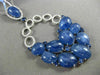 ANTIQUE MASSIVE 29.40CT DIAMOND & MULTI GEM 14KT WHITE GOLD HANGING PENDANT