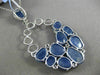 ANTIQUE MASSIVE 29.40CT DIAMOND & MULTI GEM 14KT WHITE GOLD HANGING PENDANT