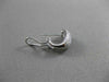 ESTATE WIDE .83CT DIAMOND 18KT WHITE GOLD 3D CLASSIC PAVE LEAF CLIP ON EARRINGS