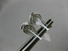 ESTATE WIDE .83CT DIAMOND 18KT WHITE GOLD 3D CLASSIC PAVE LEAF CLIP ON EARRINGS