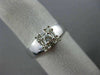 .32CT ROUND & BAGUETTE DIAMOND 14KT WHITE GOLD SQUARE FRIENDSHIP LOVE RING #1573