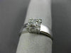 .32CT ROUND & BAGUETTE DIAMOND 14KT WHITE GOLD SQUARE FRIENDSHIP LOVE RING #1573