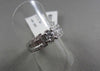ANTIQUE .90CT DIAMOND 14K WHITE GOLD ROUND & BAGUETTE ENGAGEMENT FRIENDSHIP RING