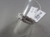 ANTIQUE .90CT DIAMOND 14K WHITE GOLD ROUND & BAGUETTE ENGAGEMENT FRIENDSHIP RING