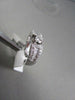 ANTIQUE .90CT DIAMOND 14K WHITE GOLD ROUND & BAGUETTE ENGAGEMENT FRIENDSHIP RING