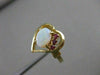 ESTATE AAA OPAL RUBY 14K YELLOW GOLD OPEN HEART COCKTAIL CLUSTER RING 13MM #4014