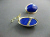 ANTIQUE LARGE AAA OVAL LAPIS 14KT YELLOW GOLD EARRINGS W/ CLIPS BEAUTIFUL #22108