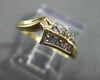ANTIQUE .35CT BAGUETTE & ROUND DIAMOND 14K YELLOW GOLD ABSTRACT PINKY RING 22473