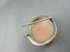 ANTIQUE 14K WHITE HAND CARVED LADY SHELL CAMEO W/ SOUTH SEA PEARLS PENDANT #2093