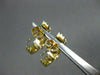 ESTATE .85CT DIAMOND 14K W &Y GOLD PRINCESS UMBRELLA HANGING EARRINGS 22mm #5415