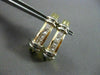 ESTATE .85CT DIAMOND 14K W &Y GOLD PRINCESS UMBRELLA HANGING EARRINGS 22mm #5415