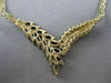ANTIQUE 3.30CTW DIAMOND SAPPHIRE 14KT YELLOW GOLD V SHAPE NECKLACE 19.50" #6083