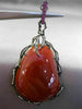 ANTIQUE MASSIVE 71.2CT DIAMOND SAPPHIRE AGATE 14K BLACK GOLD 3D HANGING EARRINGS
