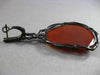 ANTIQUE MASSIVE 71.2CT DIAMOND SAPPHIRE AGATE 14K BLACK GOLD 3D HANGING EARRINGS