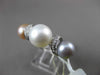 ANTIQUE .18CT DIAMOND 18KT WHITE GOLD AAA TRI COLOR NATURAL SOUTH SEA PEARL RING