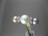 ANTIQUE .18CT DIAMOND 18KT WHITE GOLD AAA TRI COLOR NATURAL SOUTH SEA PEARL RING