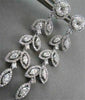 ANTIQUE 4.76CT DIAMOND MARQUISE & ROUND 14KT WHITE GOLD LEAF DROP EARRINGS 21686