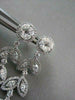 ANTIQUE 4.76CT DIAMOND MARQUISE & ROUND 14KT WHITE GOLD LEAF DROP EARRINGS 21686