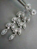 ANTIQUE 4.76CT DIAMOND MARQUISE & ROUND 14KT WHITE GOLD LEAF DROP EARRINGS 21686