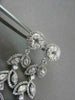 ANTIQUE 4.76CT DIAMOND MARQUISE & ROUND 14KT WHITE GOLD LEAF DROP EARRINGS 21686