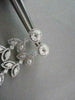 ANTIQUE 4.76CT DIAMOND MARQUISE & ROUND 14KT WHITE GOLD LEAF DROP EARRINGS 21686