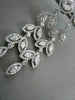 ANTIQUE 4.76CT DIAMOND MARQUISE & ROUND 14KT WHITE GOLD LEAF DROP EARRINGS 21686