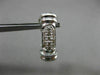 ESTATE WIDE .30CT DIAMOND 14K WHITE GOLD 3D ELONGATED MULTI ROW CLIP ON EARRINGS
