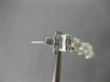 LARGE 2.38CT ROUND & BAGUETTE DIAMOND 18K WHITE GOLD 3D JOURNEY HANGING EARRINGS