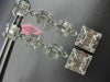 LARGE 2.38CT ROUND & BAGUETTE DIAMOND 18K WHITE GOLD 3D JOURNEY HANGING EARRINGS